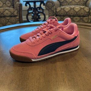 Puma Turino II Posie Pink-Puma Navy-Gold Women’s Size 8 NIB